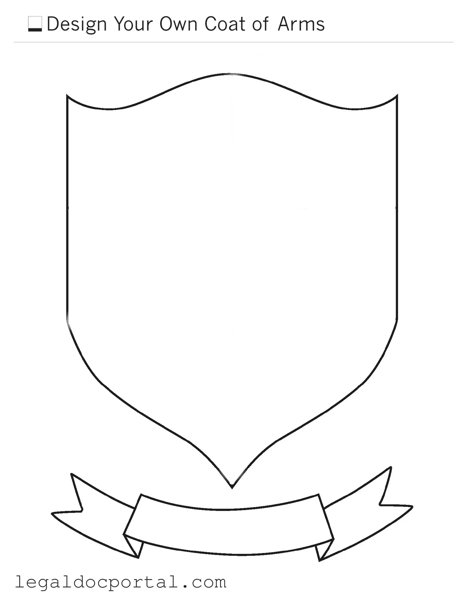 Printable Coat Of Arms Form
