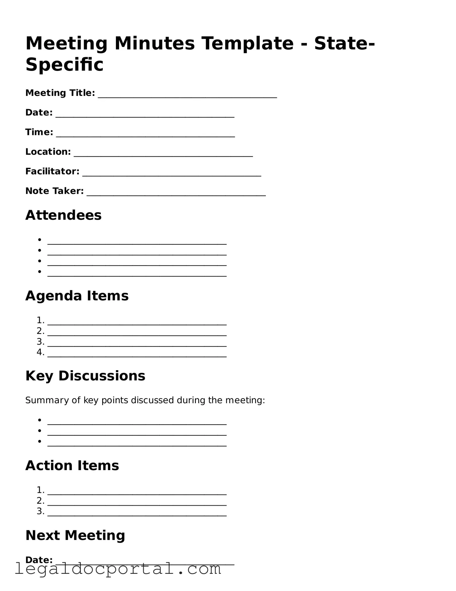 Official Meeting Minutes Document