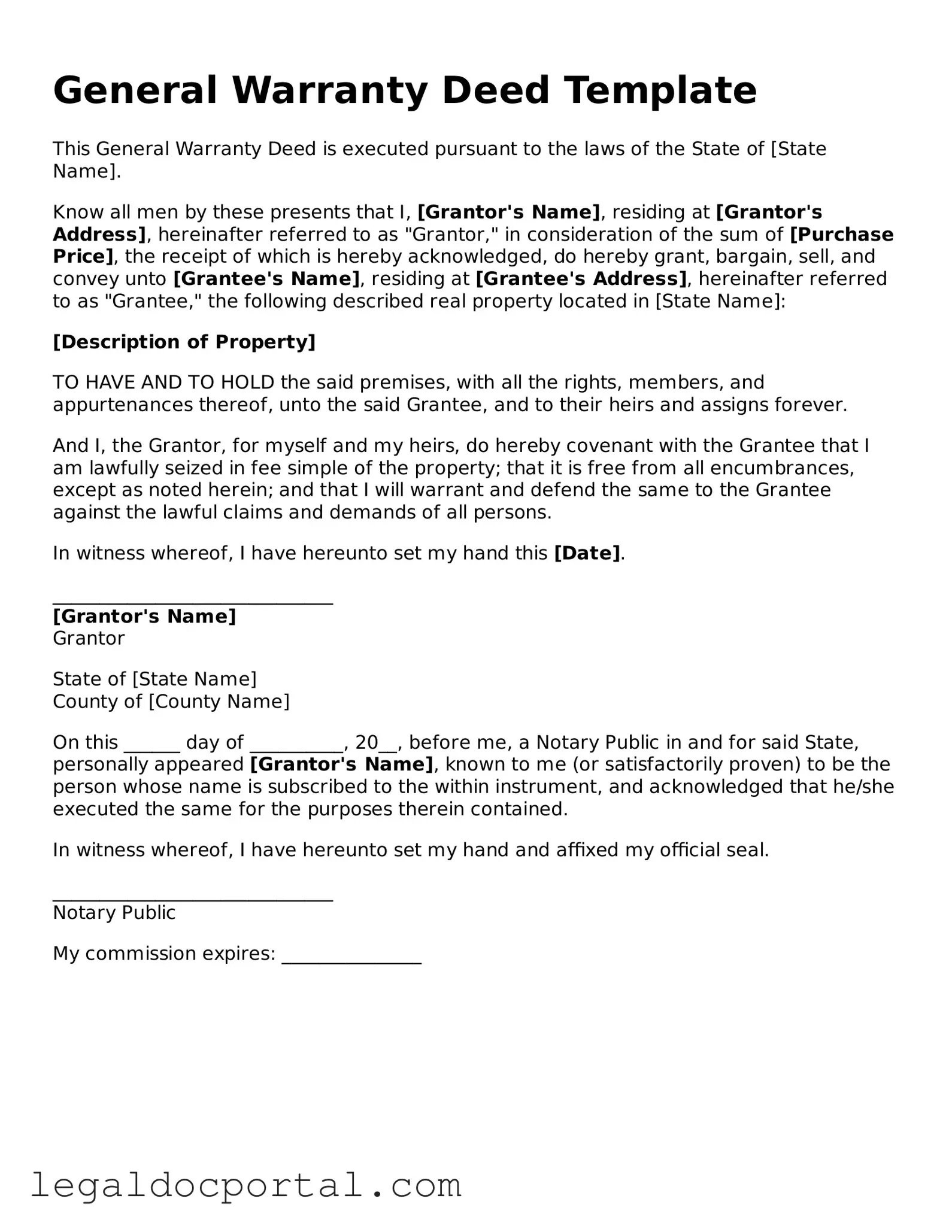 Official Deed Document