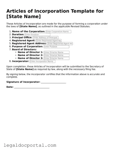 Official Articles of Incorporation Document