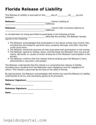 Attorney-Verified Florida Release of Liability Form