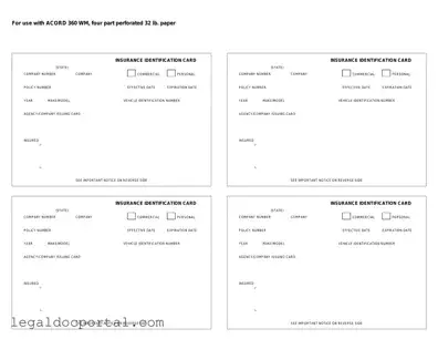 Printable Acord 50 WM Form