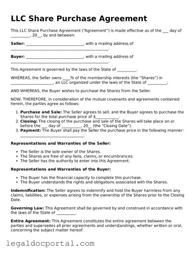 Official LLC Share Purchase Agreement Document