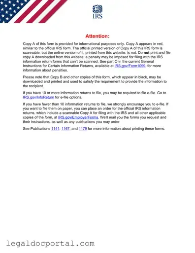 Printable IRS 1099-MISC Form