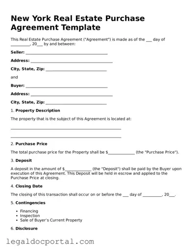 Attorney-Verified New York Real Estate Purchase Agreement Form
