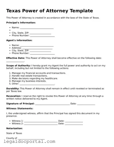 Attorney-Verified Texas Power of Attorney Form