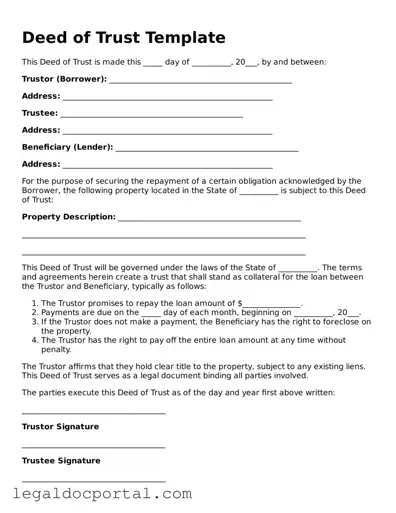 Official Deed of Trust Document