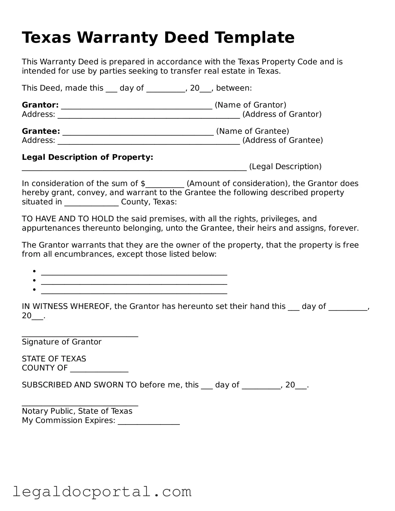 Attorney-Verified Texas Deed Form